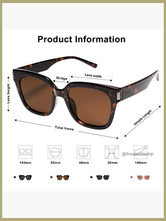 Polarized Sunglasses with Square Frame, UV400 Protection main image 6
